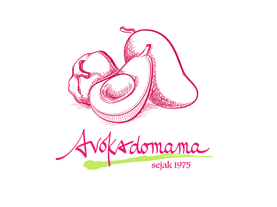 avokadomama avocado branding design fresh fruit logo fresh logo fruit logo illustration logo logo design supermarket logo