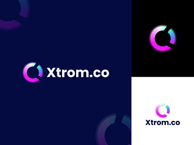 Modern Xtrom abstract app and website logo design abastract logo android app logo app icon app logo branding clean colorful logo design flat lettering logo logo designer logo inspirations logo mark logotype minimal minimalist logo modern logo ui website logo