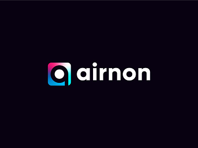 Modern Airnon app logo design