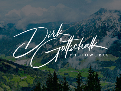 Dirk Gottschalk Calligraphy Signature Logo calligraphy calligraphy logo custom logo handwritten logo logo signature logo