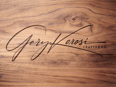 Gary Korosi Calligraphy Signature Logo