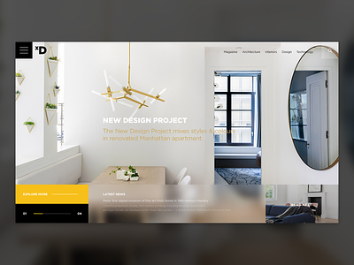 Interior Design Magazine experience interior design ix minimal new york ui uiux web design website