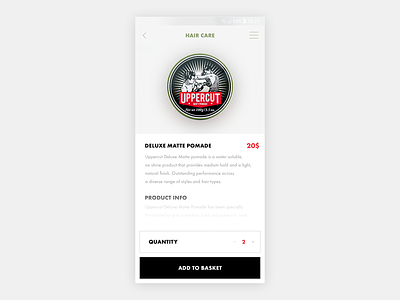 Daily UI | UPPERCUT Podame S8 app design design app eshop s8 typography ui ux