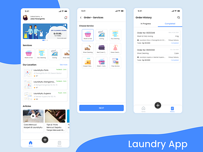 Laundry App Design