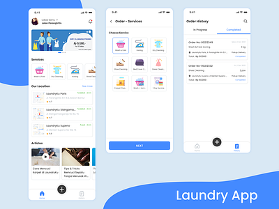 Laundry App Design figma laundry app design ui ui design ui mobile design