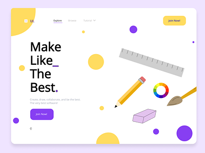 Daily UI Design Challenge! "Landing Page"