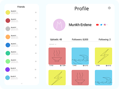 Daily UI Design Challenge! "Profile Page"