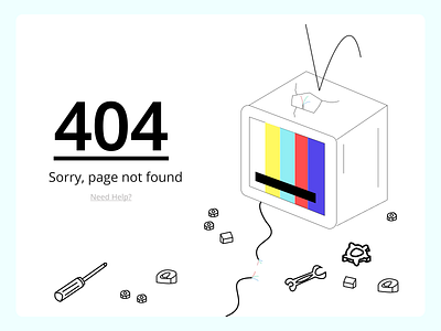 Daily UI Design Challenge! "404 Error Page" design icon illustration ui