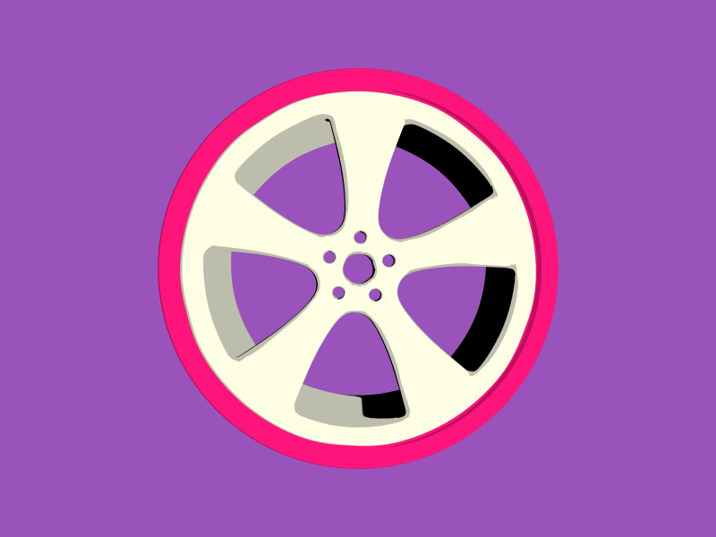 IBMblr - Driving assistants animated gif c4d perfect loop stop wheel yawn