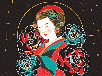 Japanese inspired illustration