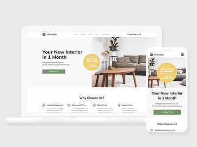 Interior Design Studio Landing Page