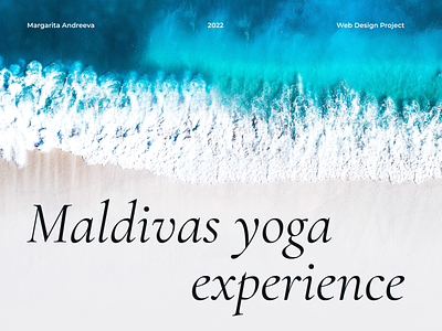 Maldives Yoga Experience Landing Page design figma graphic design landing logo maldives ui ux web yoga