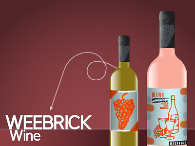 Wine Packaging BRAND: WEEBRICK WINE beerday branding design graphic design