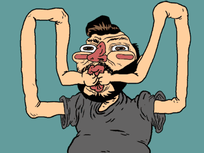 Stretchy Face animation face gif illustration portrait