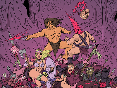 Rorg Is Victorious barbarians cartoons comics drawing fantasy graphic novel illustration rorg