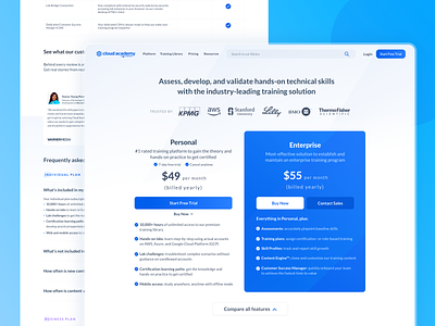 Pricing Page - Cloud Academy