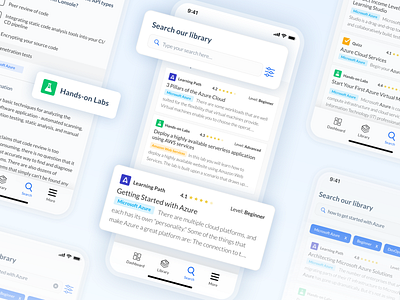 Advanced Search - Mobile android app application cloud cloudacademy ios library library card mobile mobile app mobile ui result results search search bar search engine search results searching ui ux