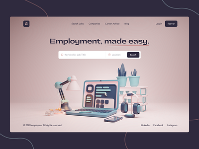 Job Search - Homepage Concept