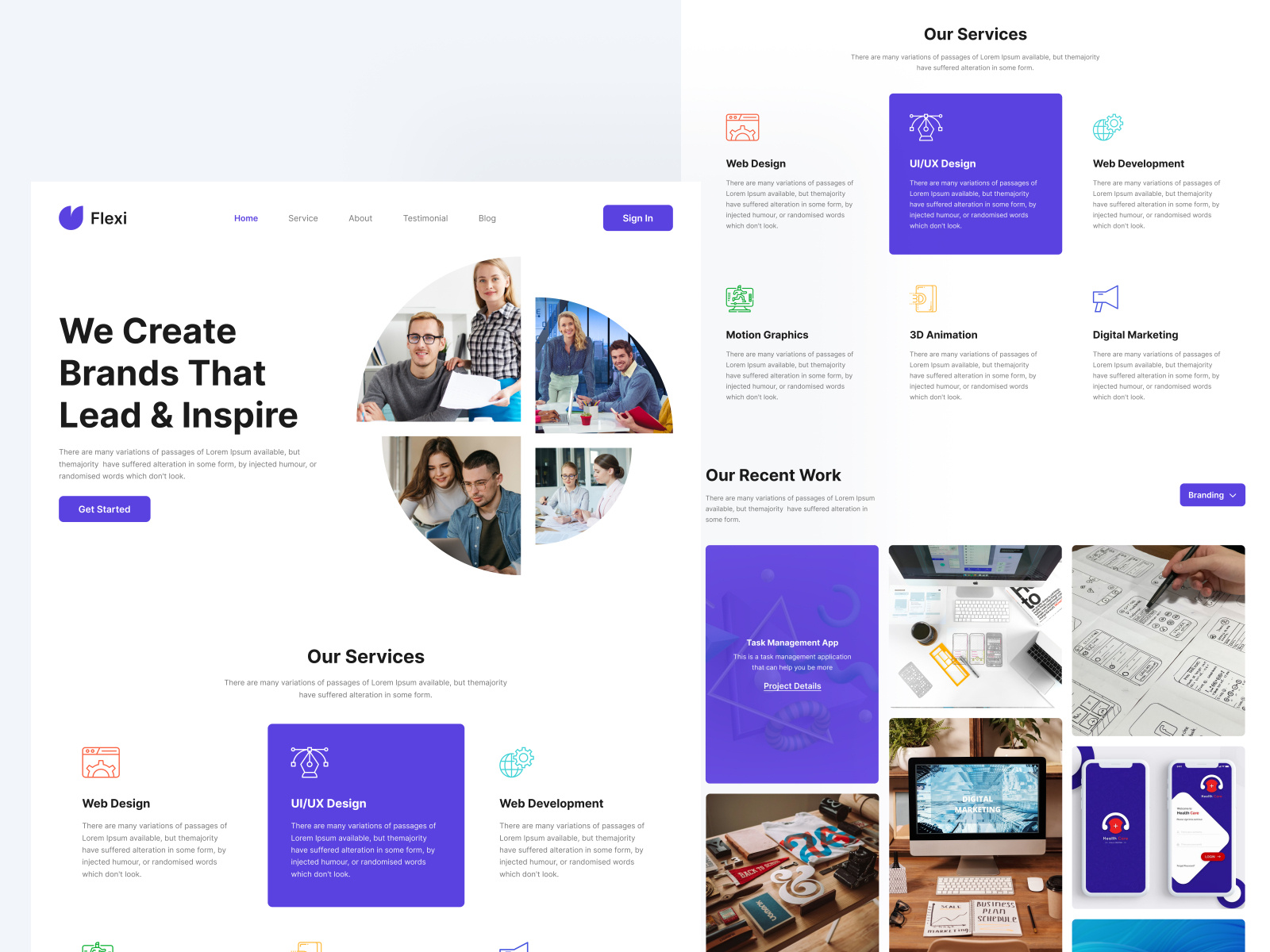 Digital Agency Landing Page Design by Tareq Rahman on Dribbble