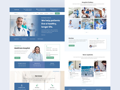 Medical Website Landing Page Design consultant creative website doctor ecommerce healthcare landing page landing page design landing page ui medical medical care medical website landing page product design product landing page ui ui design uiux ux web design website design websites