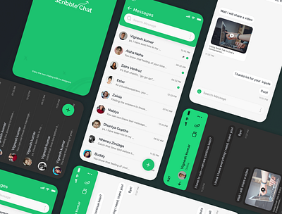 Chat Design | Messaging Design design graphic design mobile design ui ux vector