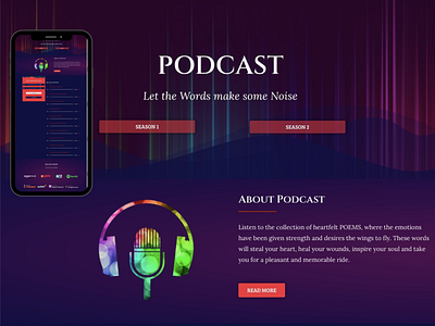 Podcast Page design (Soch aur Saaj) brand design canva creative design design graphic design illustration podcast page design podcasting website design