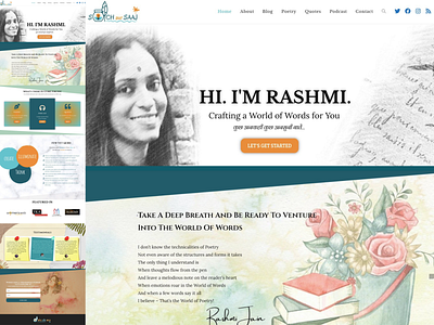 Website Home/Landing Page Design (Soch aur Saaj) branding canva creative design design elementor graphic design illustration logo design web design wordpress website design