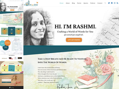 Website Home/Landing Page Design (Soch aur Saaj)