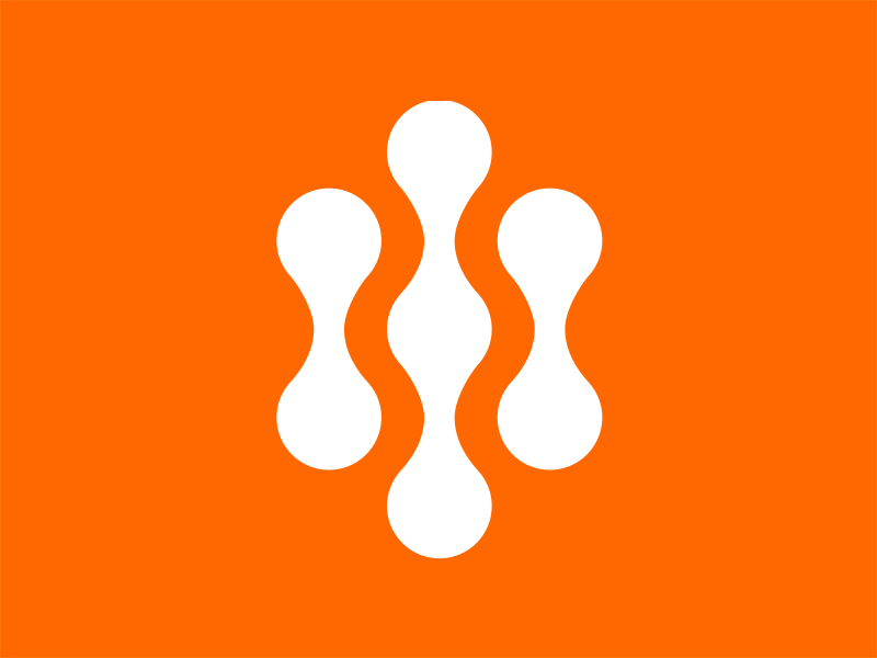 Opus Ident 2d animated animation branding circles clean ident logo modern motion movement navy opus orange vector