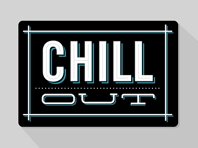 Sticker Mule Contest Submission blurred lines chill out free sticker lines playoff sticker sticker mule submission thick typography win