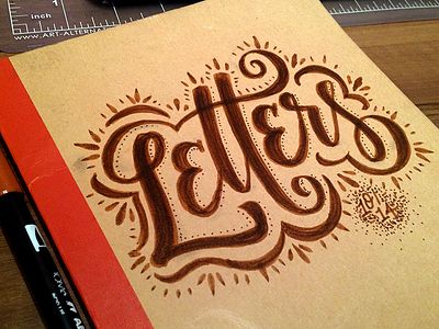 New Sketchbook #2? brush calligraphy handlettering lettering sketchbook