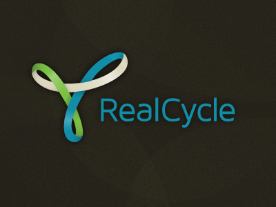 RealCycle Logo branding cycle go green green infinity logo logotype mobius recycle type