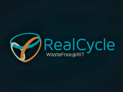 RealCycle Logo 2 chain cycle go green infinite infinity links logo logotype mark recycle recycling typography