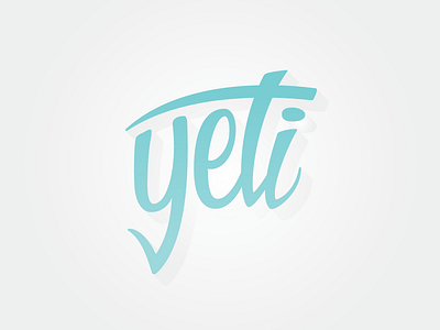 Yeti cryptozoology glow hand lettering handletter handtype lettering monster sasquatch yeti
