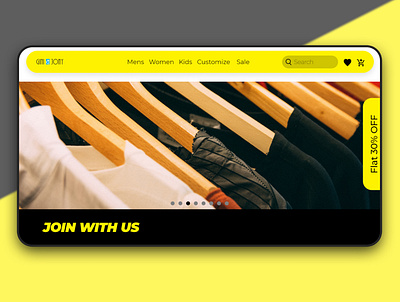 003 :: #UI DAILY CHALLENGE black brand clothing design fashion graphic design illustration kids minimal outstanding sale ui ux yellow