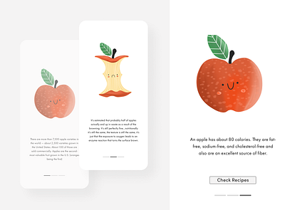 Apple stories app apple branding case study design figma food waste food waste app foodwasteapp fruits graphic design illustration procreate ui ux vector