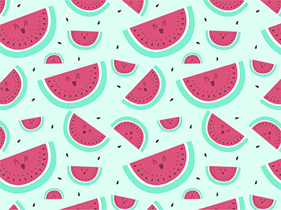 Watermelon pattern fruit illustration love pattern summer watermelon