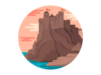 Casterly Rock - Game of Thrones illustrated iconset