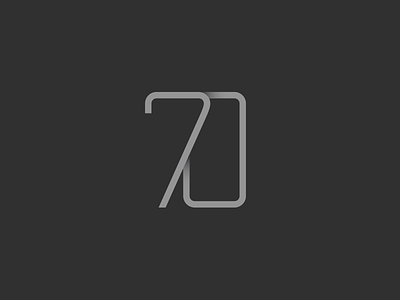70 70 branding logo numbers type typography years