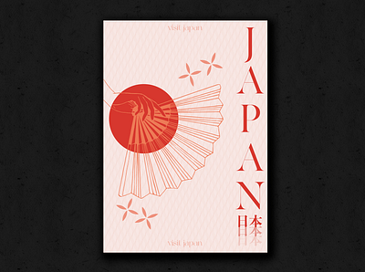 "Japan" poster asia design graphic design japan poster
