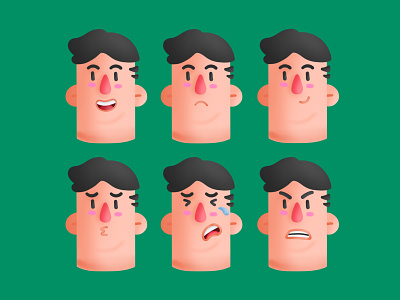 3D Style Expressions 3d expressions face illustration male profile