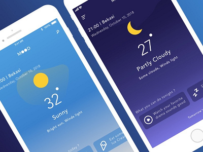 Mood design ios mobile app design product design ui user experience user interface ux weather weather app