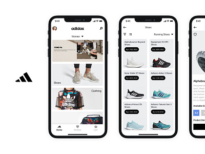 Adidas Concept App adidas ecommerce fashion app ios mobile app design product design shoes shoes app ui ux