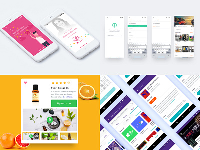 #Top4Shots - 2018 android design ecommerce illustration ios mobile app design product design ui ux