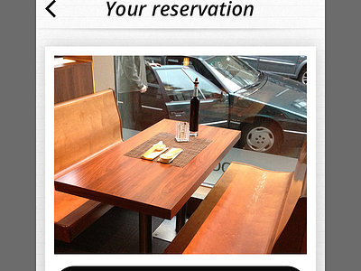 Reservation - chosen table booking bw open sans