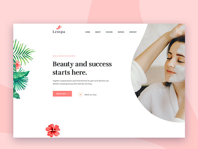 Leospa Clean Minimal Psd And Html Template Freebie bootstrap clean download firebase free dwonload free html free psd freebie html5 latest new design parlor react reactjs salon spa uiux