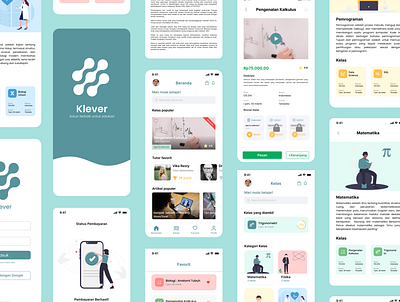 Klever - User Inteface Design design education app mobile design ui uiux user interface