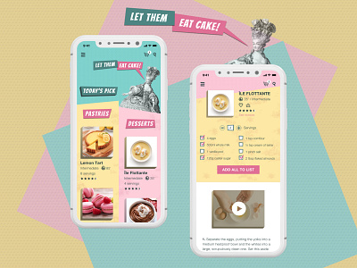 Let Them Eat Cake! branding design ui web app