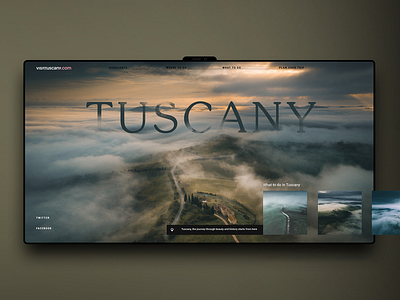 Tuscany Home Page branding design graphic design illustration logo ui ux vector
