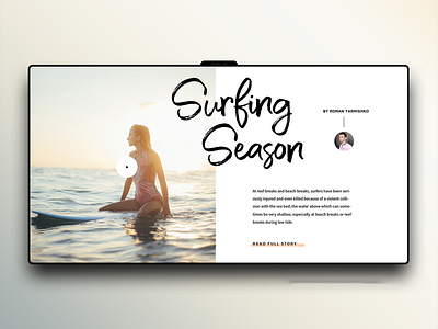 Surping Season Home Page 3d branding design illustration ui ux vector